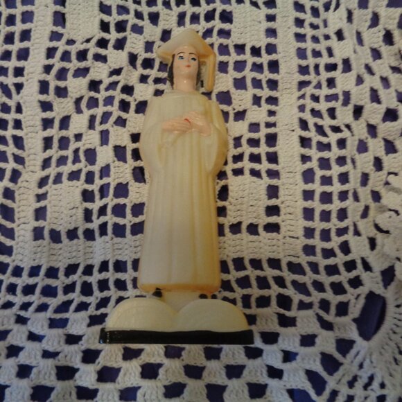 VINTAGE RETRO OLD LACE EDGE RETRO DOILYS PLASTIC FIGURINE OLD CUP LOT - Picture 12 of 16